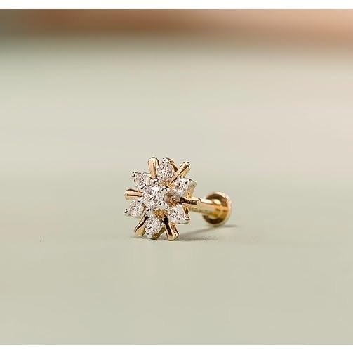 Floral Shine Diamond Nosepin