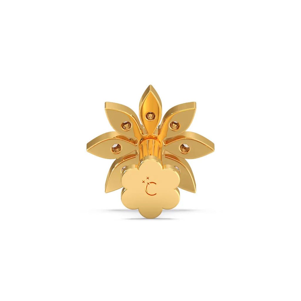 Flower shaped Diamond Nosepin