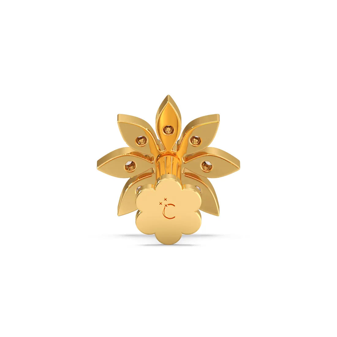 Flower shaped Diamond Nosepin