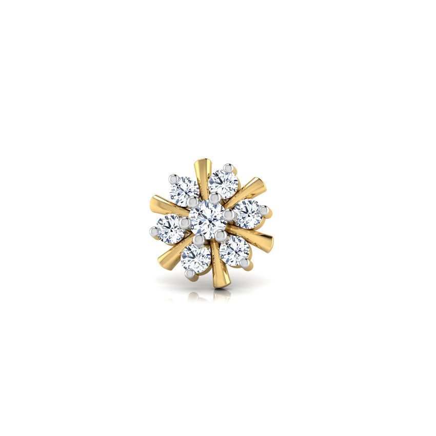 Floral Shine Diamond Nosepin