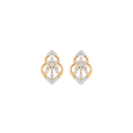Floral Kite shaped Diamond Earring