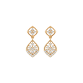 Tear Drop shaped Diamond Earring