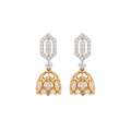 Hemangini Diamond Jhumka Earrings