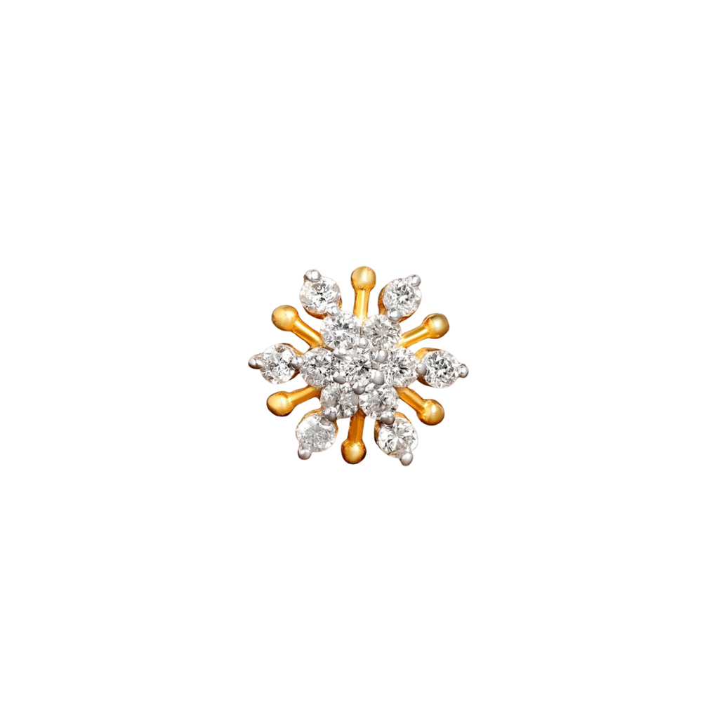 Diamond Flower Nosepin