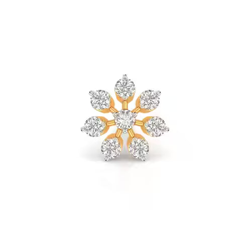 Round Brilliant Cut Diamond Nosepin