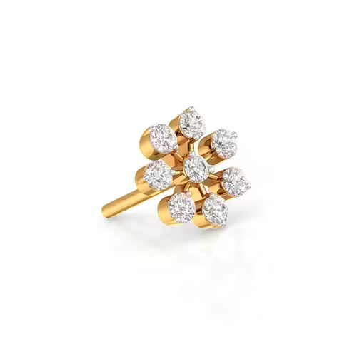 Round Brilliant Cut Diamond Nosepin